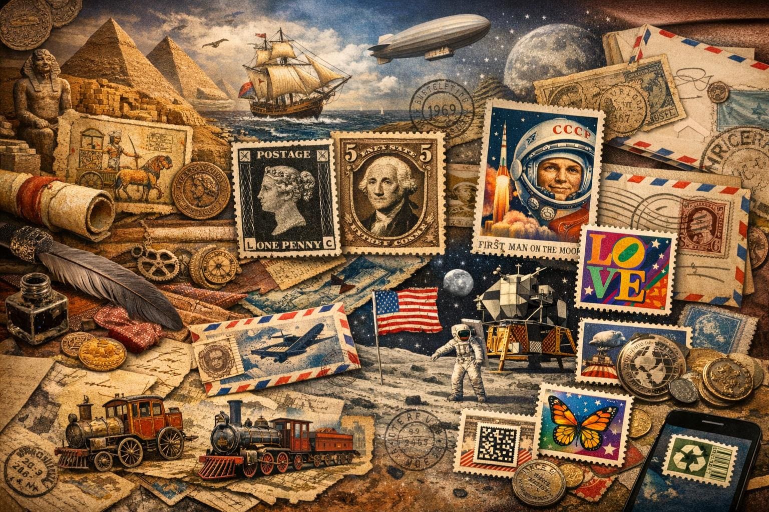 The Evolution Of Postage Stamps Through The Ages And Beyond